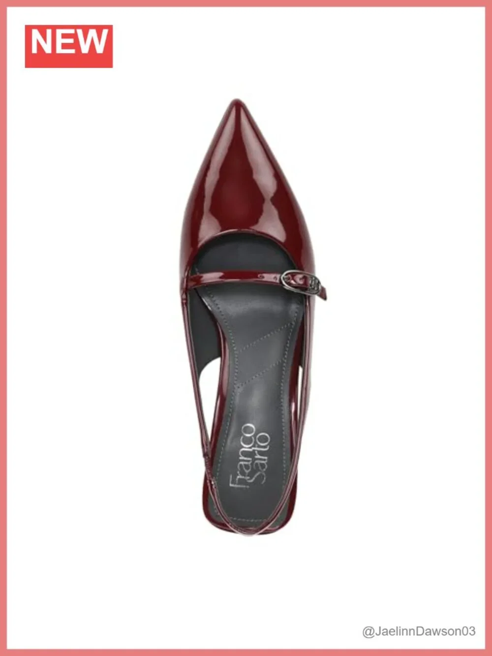 Faux Leather Pointed Toe Pumps Slingback 2.1